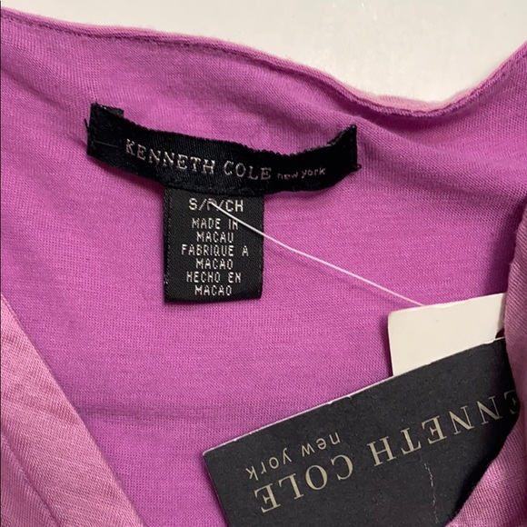 NWT Kenneth Cole purple short sleeve top size: S - Picture 4 of 8